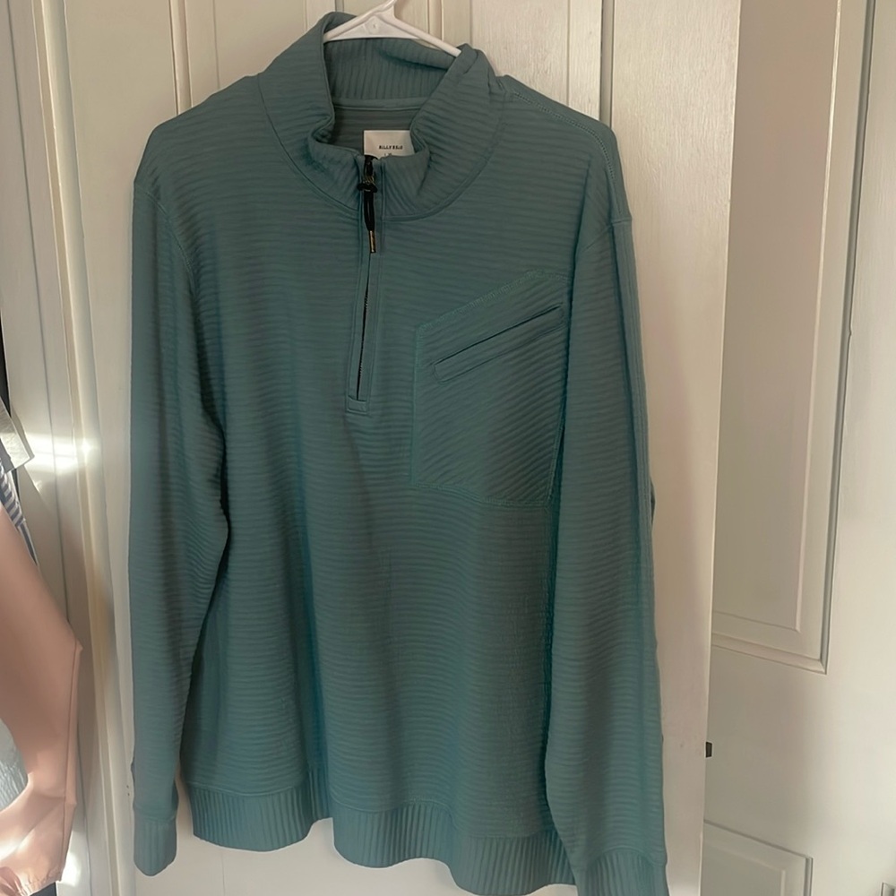 Billy Reid ribbed quarter zip
